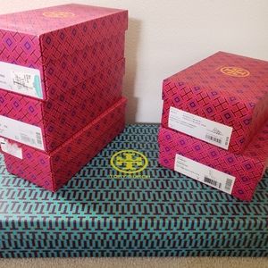 TORY BURCH shoes boxes Set of 6